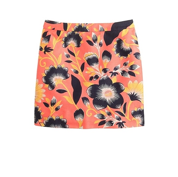 J. Crew Dresses & Skirts - J Crew hibiscus print mini skirt